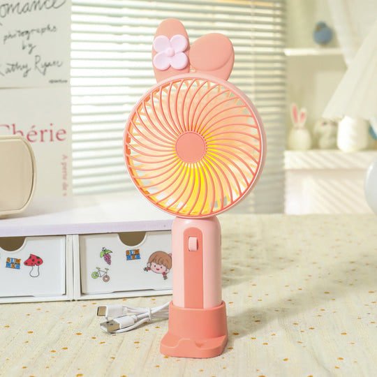Ventilateur Portable Femme avec Éclairage LED 8