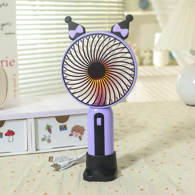 Ventilateur Portable Femme avec Éclairage LED 9