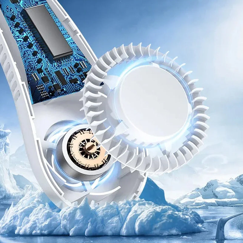 Ventilateur Portable Mains Libres Compact pour Été 5
