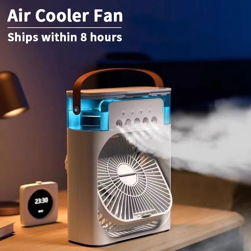 Ventilateur Portable Multifonction 3 en 1 avec Refroidisseur et Humidificateur d'Air 0