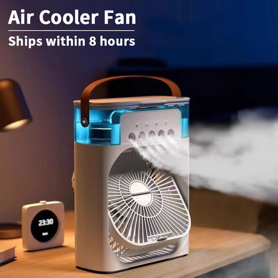 Ventilateur Portable Multifonction 3 en 1 avec Refroidisseur et Humidificateur d'Air 0
