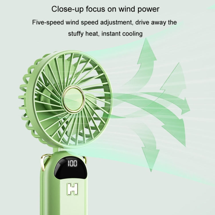 Ventilateur Portable Pliable avec Affichage Numérique et Vitesse Réglable 2
