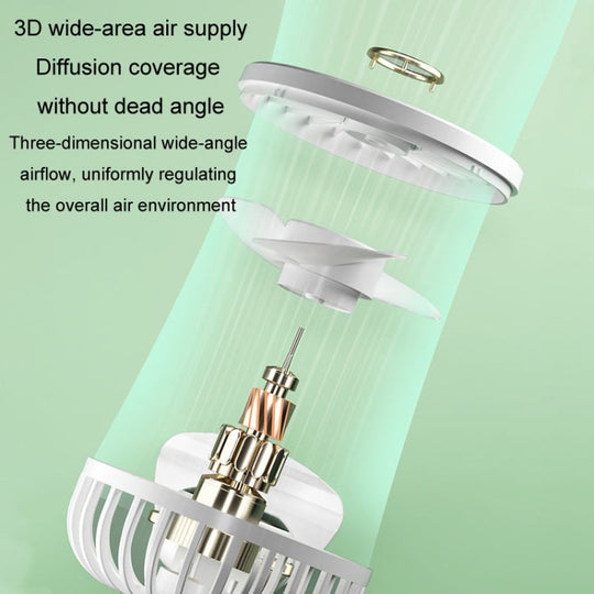 Ventilateur Portable Pliable avec Affichage Numérique et Vitesse Réglable 3