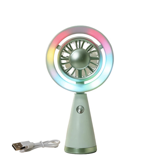 Ventilateur Portable Rechargeable Avec Éclairage RVB 0
