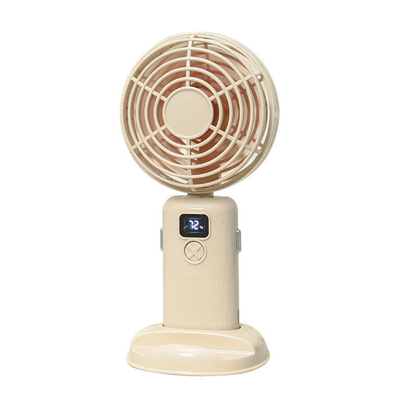 Ventilateur Portable Rechargeable Compact avec Écran LCD et Trois Vitesses 5