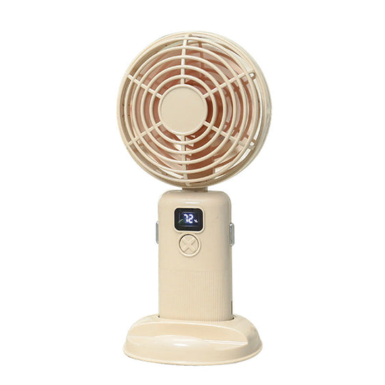 Ventilateur Portable Rechargeable Compact avec Écran LCD et Trois Vitesses 5