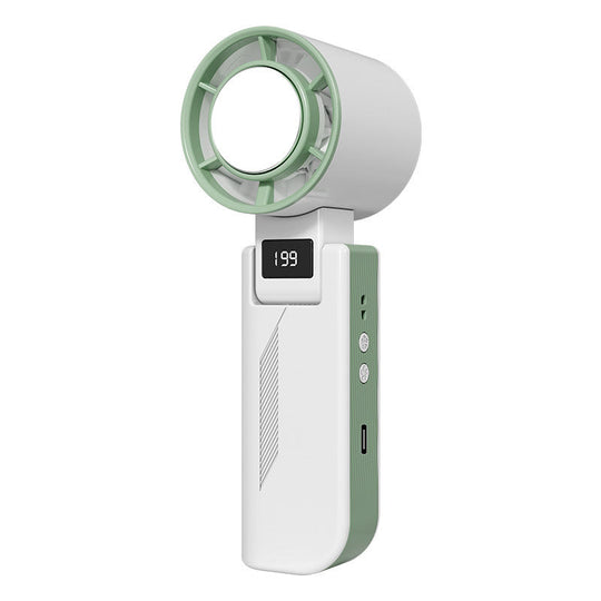 Ventilateur Portable Rechargeable Compact avec Écran LCD et Vitesses Ajustables 0