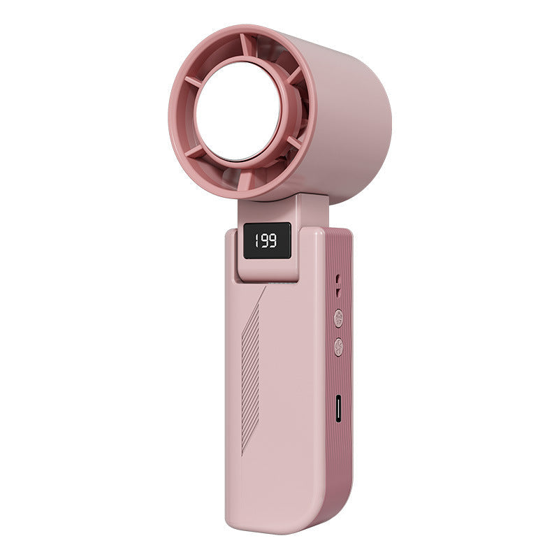 Ventilateur Portable Rechargeable Compact avec Écran LCD et Vitesses Ajustables 3