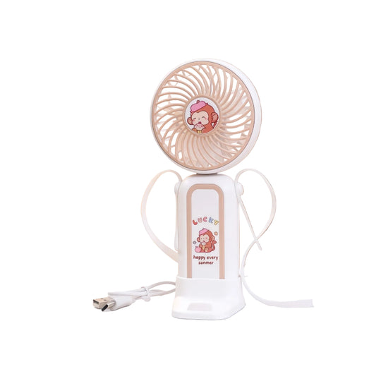 Ventilateur Portable Rechargeable Compact avec Réglages de Vitesse 0