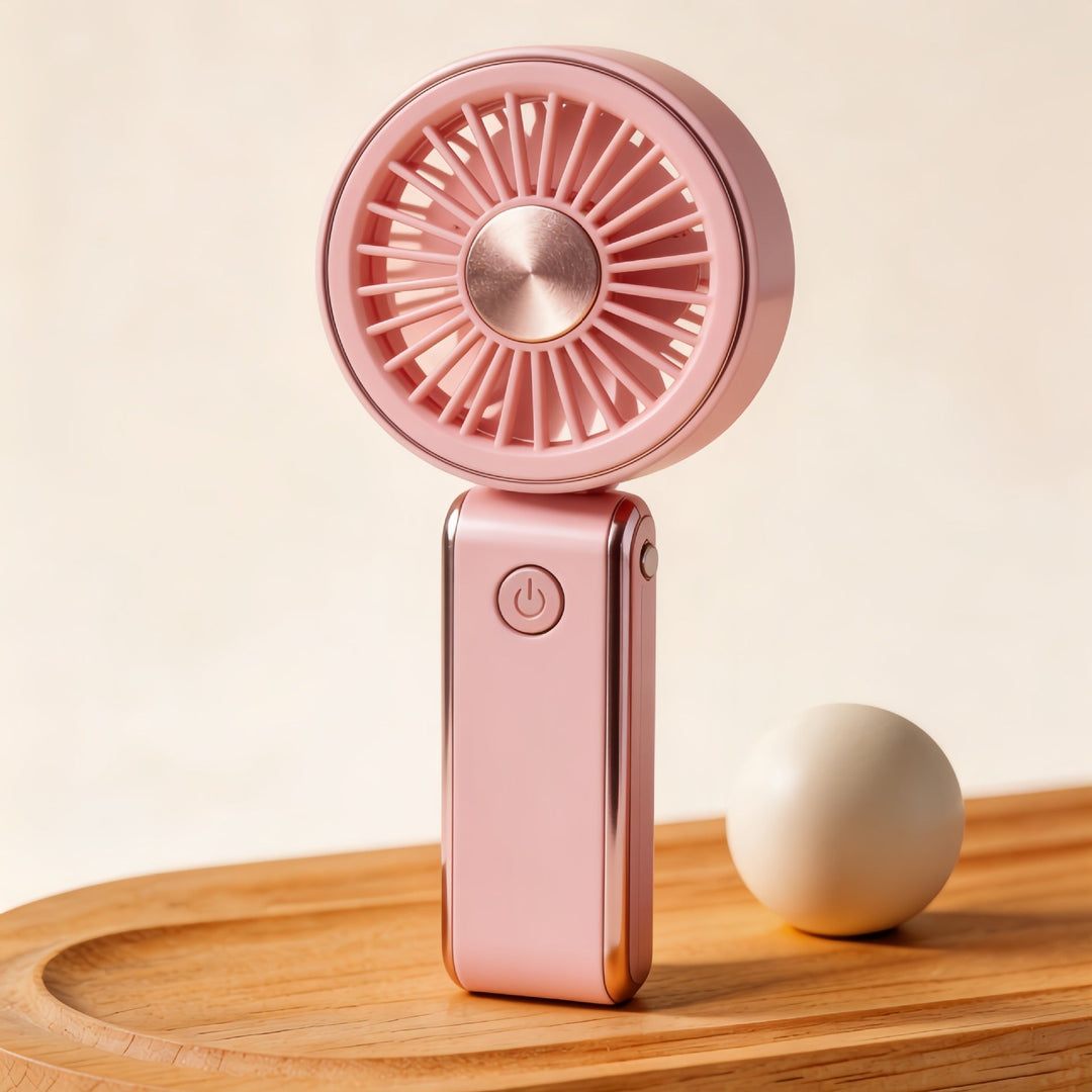 Ventilateur Portable Rechargeable Compact avec Réglages de Vitesse 8