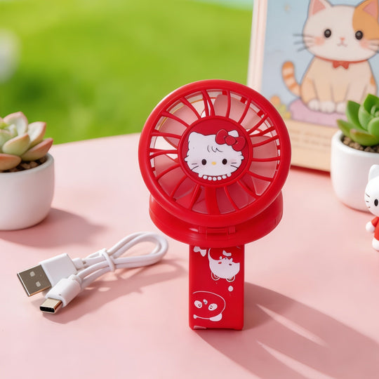 Ventilateur Portable Rechargeable Design Amusant Avec Motif Animal 10