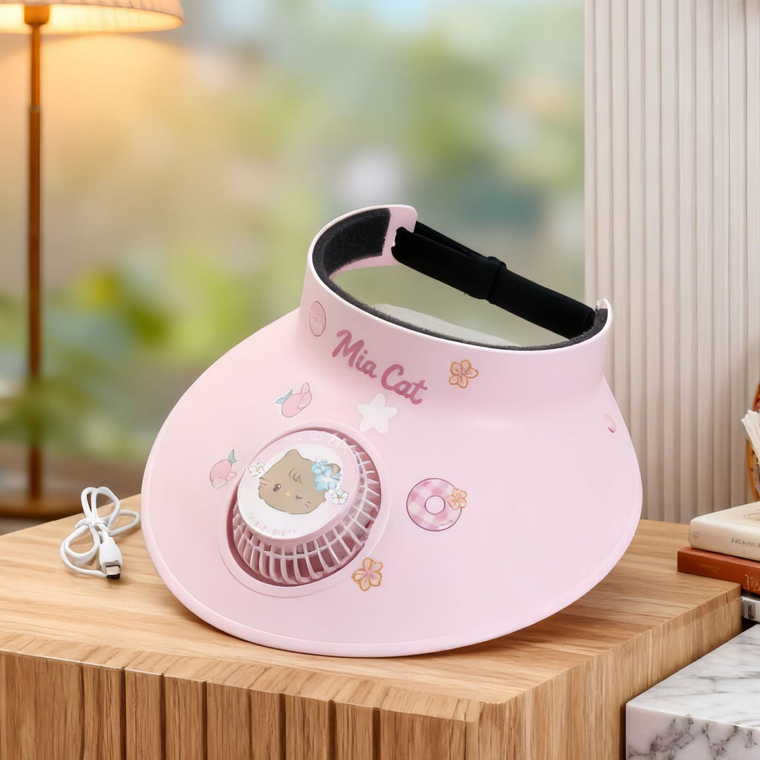 Ventilateur Portable Rechargeable Design Amusant Pour Femme 6