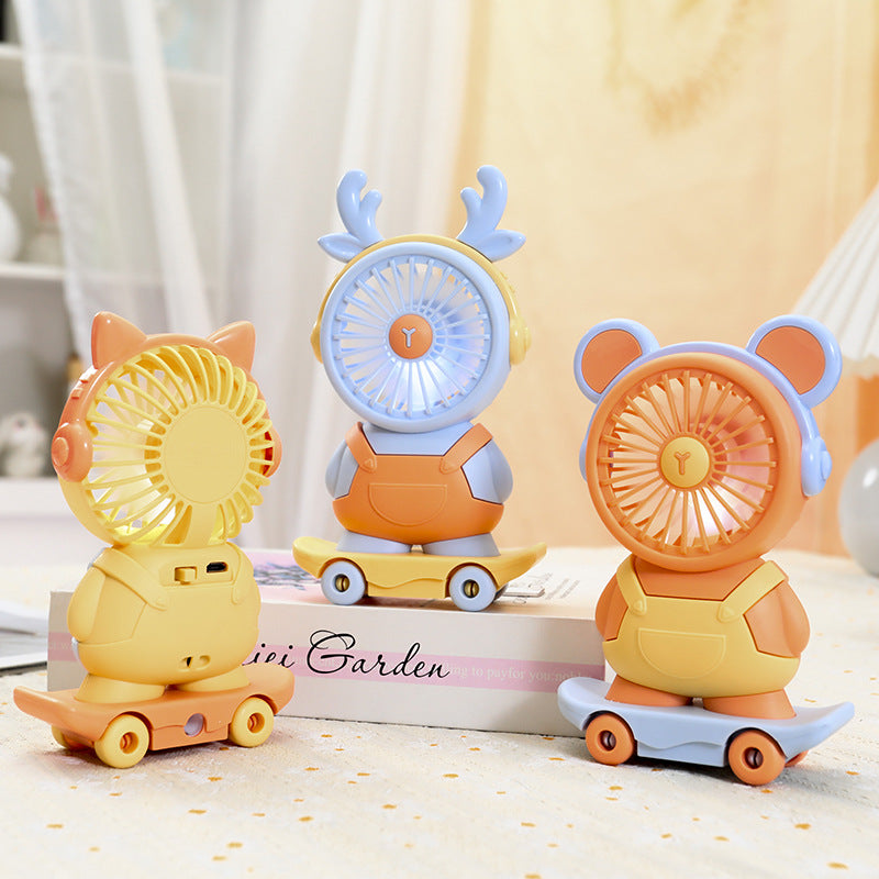 Ventilateur Portable Rechargeable Design Animal Pour Femmes 1