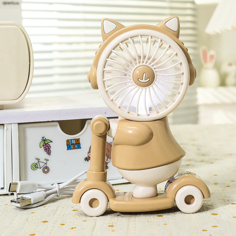 Ventilateur Portable Rechargeable Design Animal Pour Femmes 7