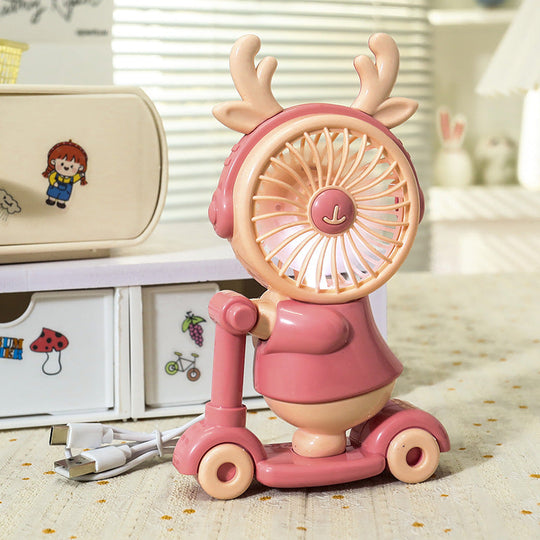 Ventilateur Portable Rechargeable Design Animal Pour Femmes 8