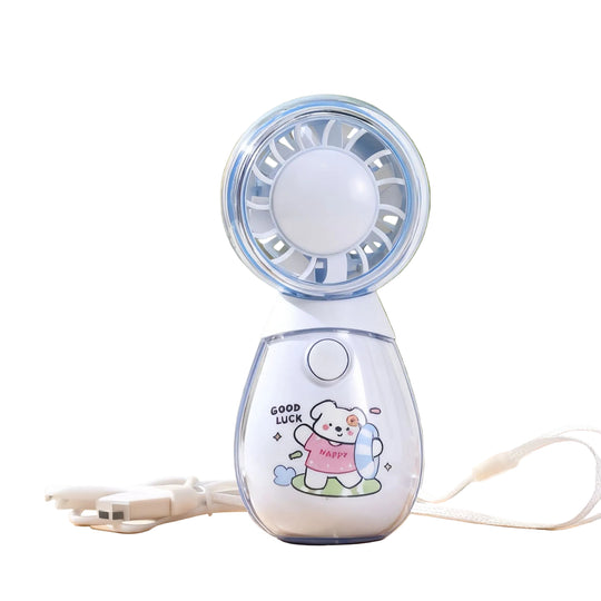 Ventilateur Portable Rechargeable Design Animaux Compact et Pratique 0