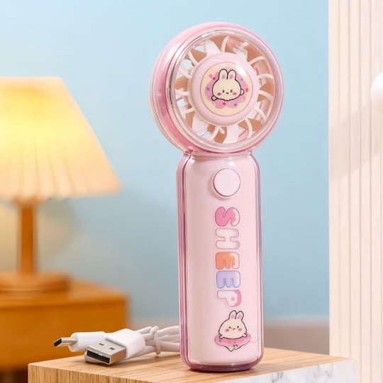 Ventilateur Portable Rechargeable Design Animaux Compact et Pratique 14