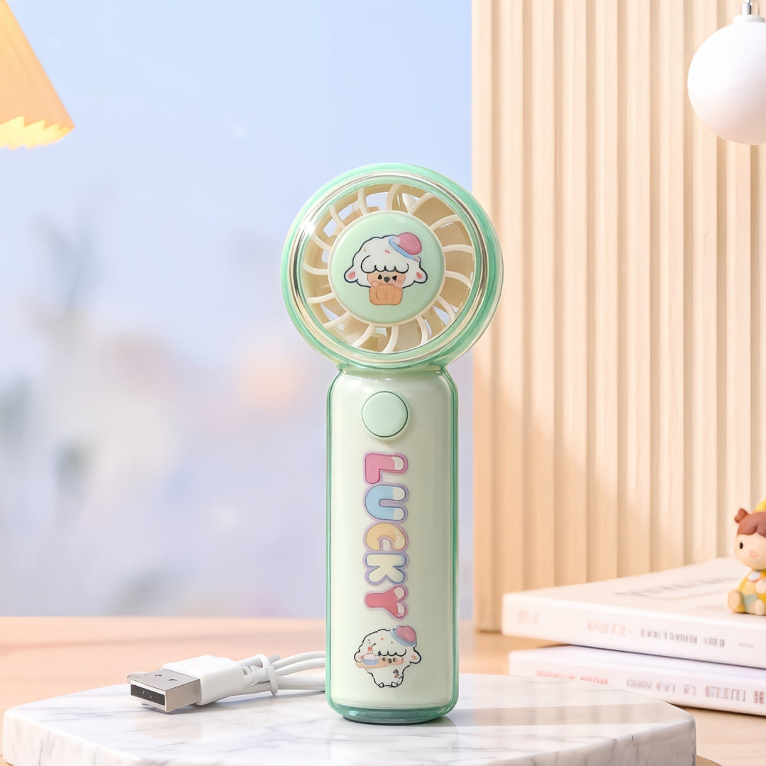 Ventilateur Portable Rechargeable Design Animaux Compact et Pratique 3