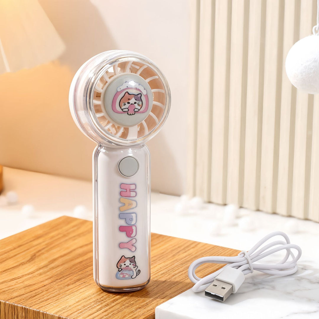 Ventilateur Portable Rechargeable Design Animaux Compact et Pratique 6