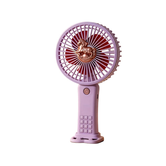 Ventilateur Portable Rechargeable Design Licorne pour Femmes 0