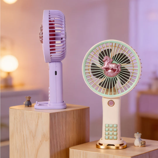Ventilateur Portable Rechargeable Design Licorne pour Femmes 2