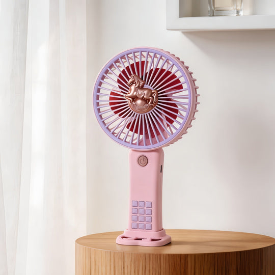 Ventilateur Portable Rechargeable Design Licorne pour Femmes 5