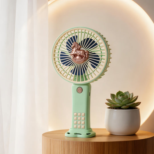 Ventilateur Portable Rechargeable Design Licorne pour Femmes 6