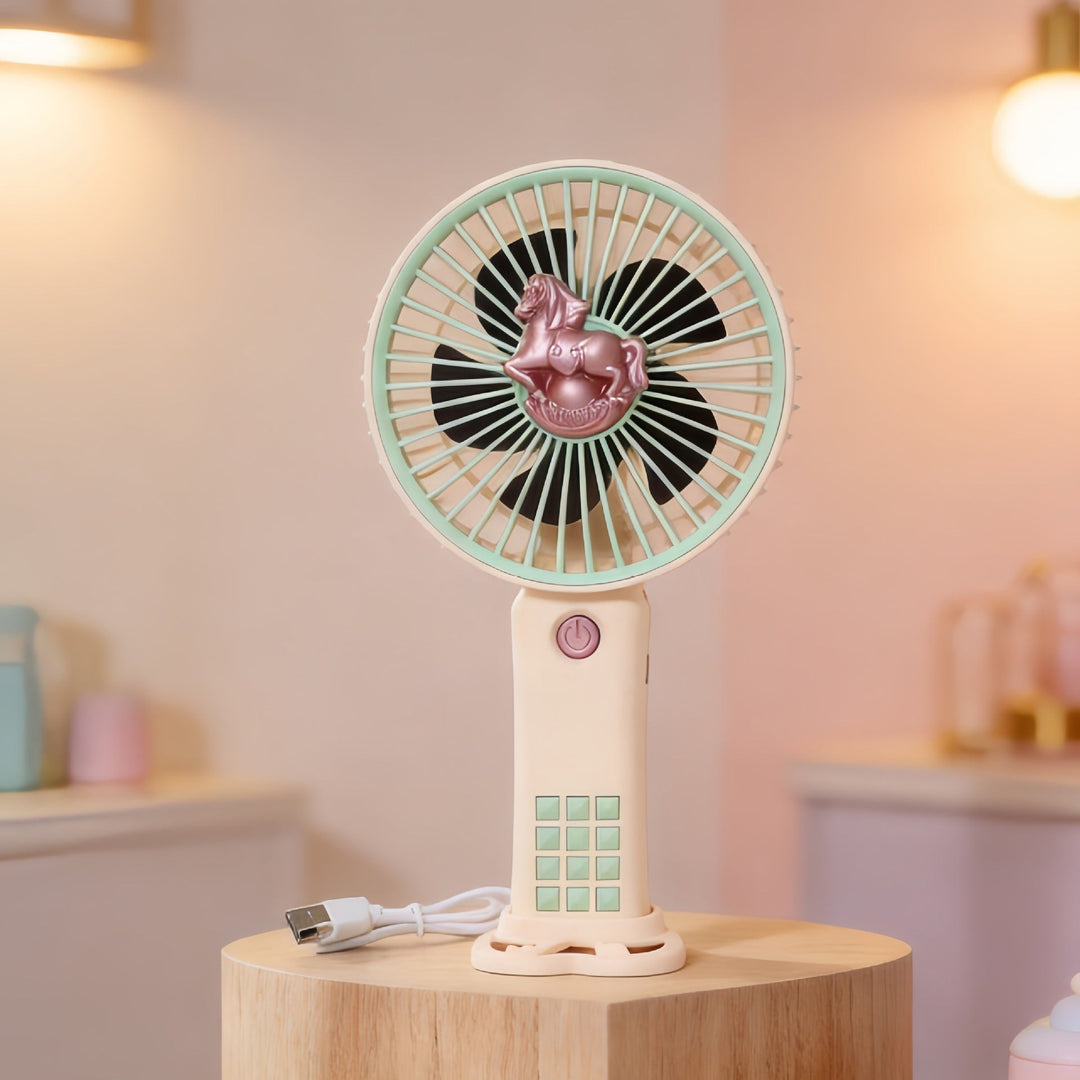 Ventilateur Portable Rechargeable Design Licorne pour Femmes 7