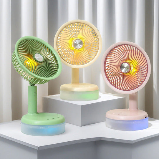 Ventilateur Portable Rechargeable Design Moderne Pour Femme 1