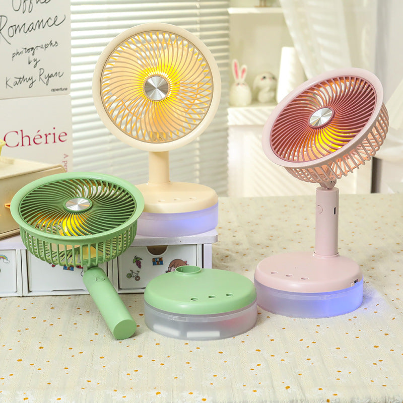 Ventilateur Portable Rechargeable Design Moderne Pour Femme 3