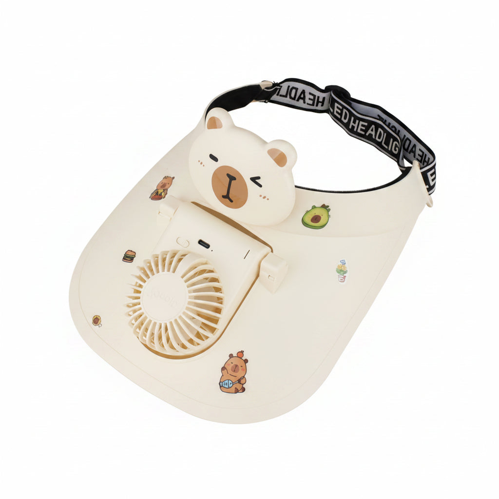 Ventilateur Portable Rechargeable Design Ours pour Femmes 0