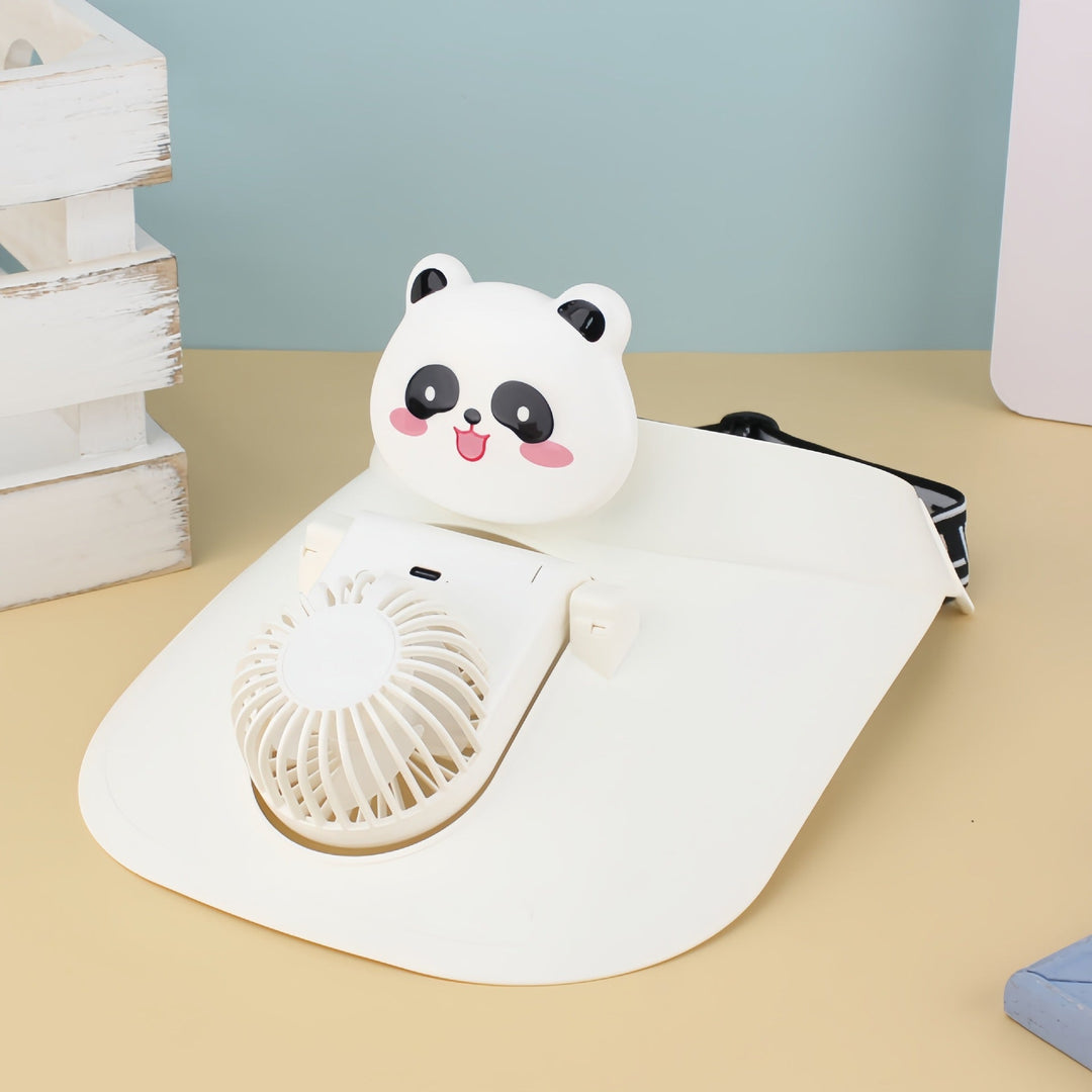 Ventilateur Portable Rechargeable Design Ours pour Femmes 5