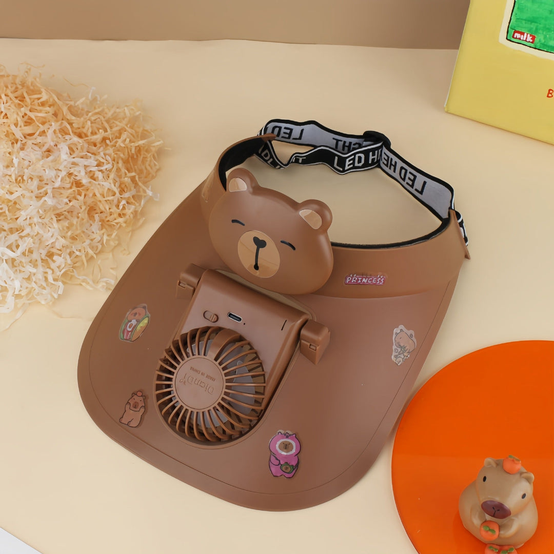 Ventilateur Portable Rechargeable Design Ours pour Femmes 6