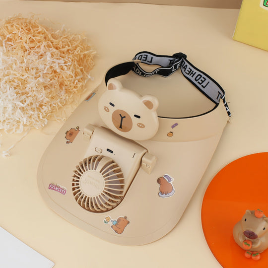 Ventilateur Portable Rechargeable Design Ours pour Femmes 7