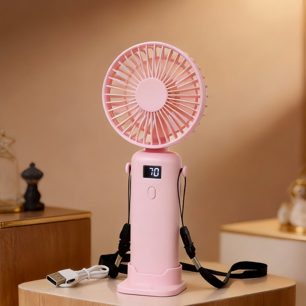 Ventilateur Portable Rechargeable Léger avec Design Ergonomique 4