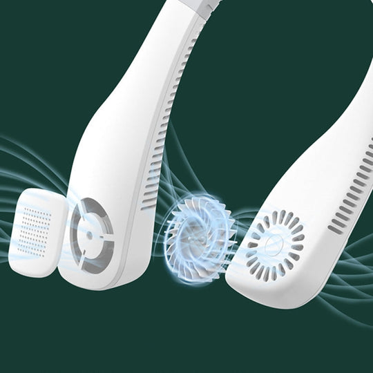 Ventilateur Portable Rechargeable Mains Libres avec Rotation 360 Degrés 2
