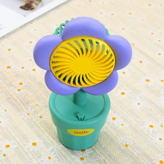 Ventilateur Portable Rechargeable Mignon Compact pour Femme 4