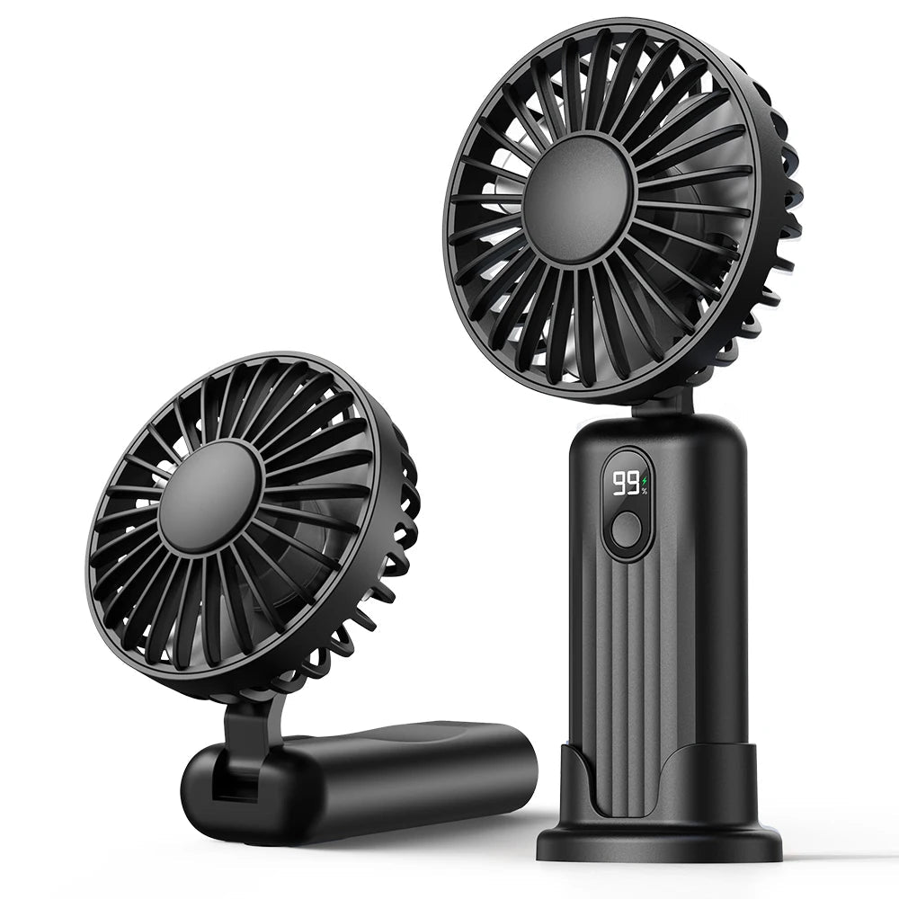 Ventilateur Portable Rechargeable Pliable Multifonction Pour Homme et Femme 8