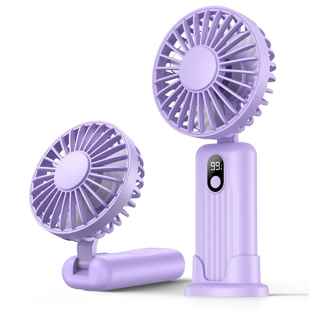 Ventilateur Portable Rechargeable Pliable Multifonction Pour Homme et Femme 9