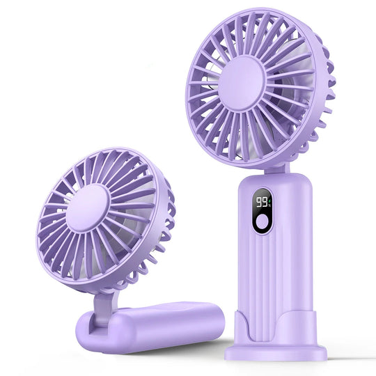 Ventilateur Portable Rechargeable Pliable Multifonction Pour Homme et Femme 9