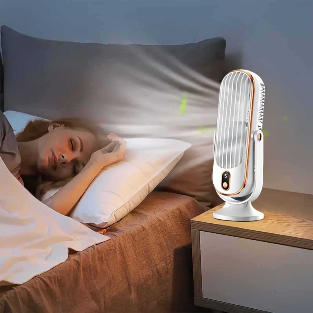 Ventilateur Portable Rechargeable Ultra Silencieux Avec Rotation À 720° 0