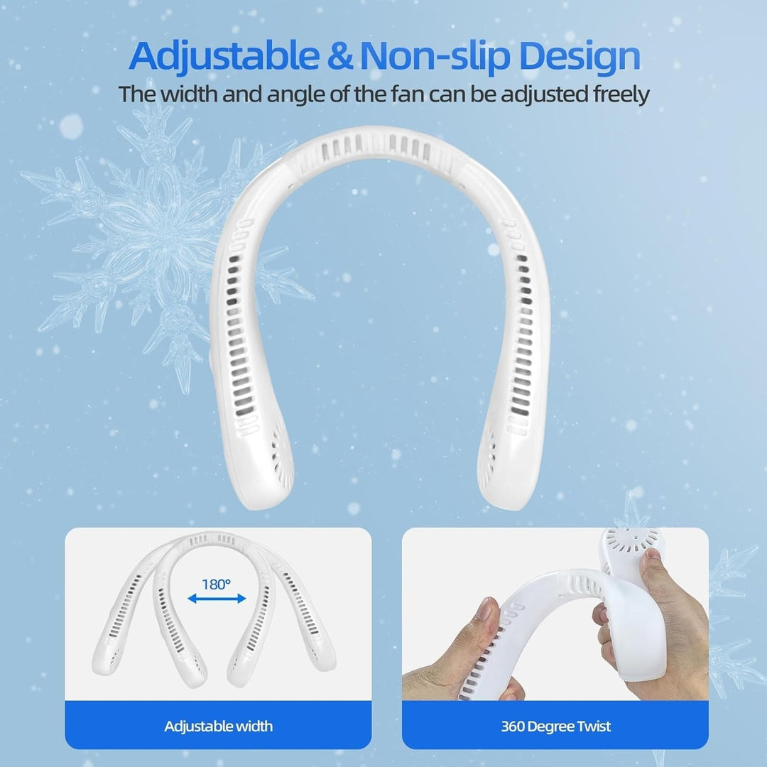 Ventilateur Portable Rechargeable Unisexe à 5 Vitesses avec Design Mains Libres 5