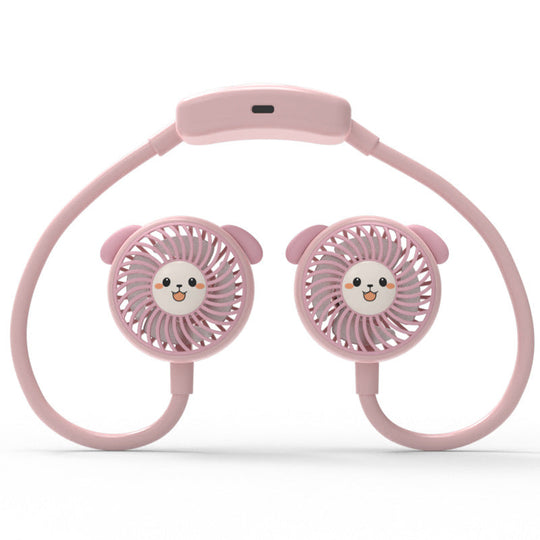 Ventilateur Portable Rechargeable Unisexe à Double Tête Design Panda 2