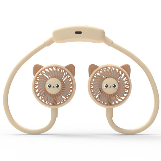Ventilateur Portable Rechargeable Unisexe à Double Tête Design Panda 3