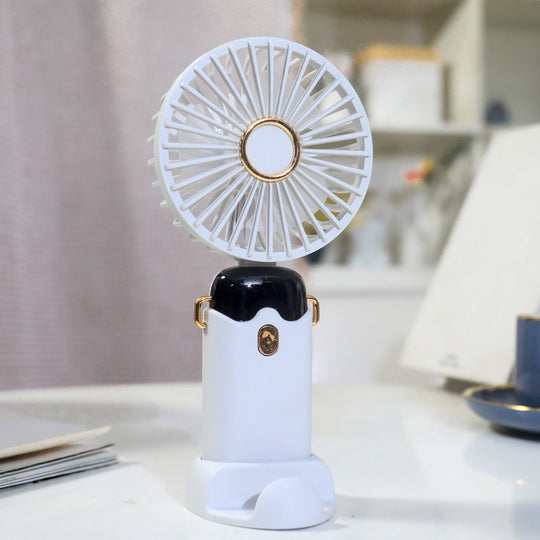 Ventilateur Portable Rechargeable avec Brumisateur Intégré pour Femme 0