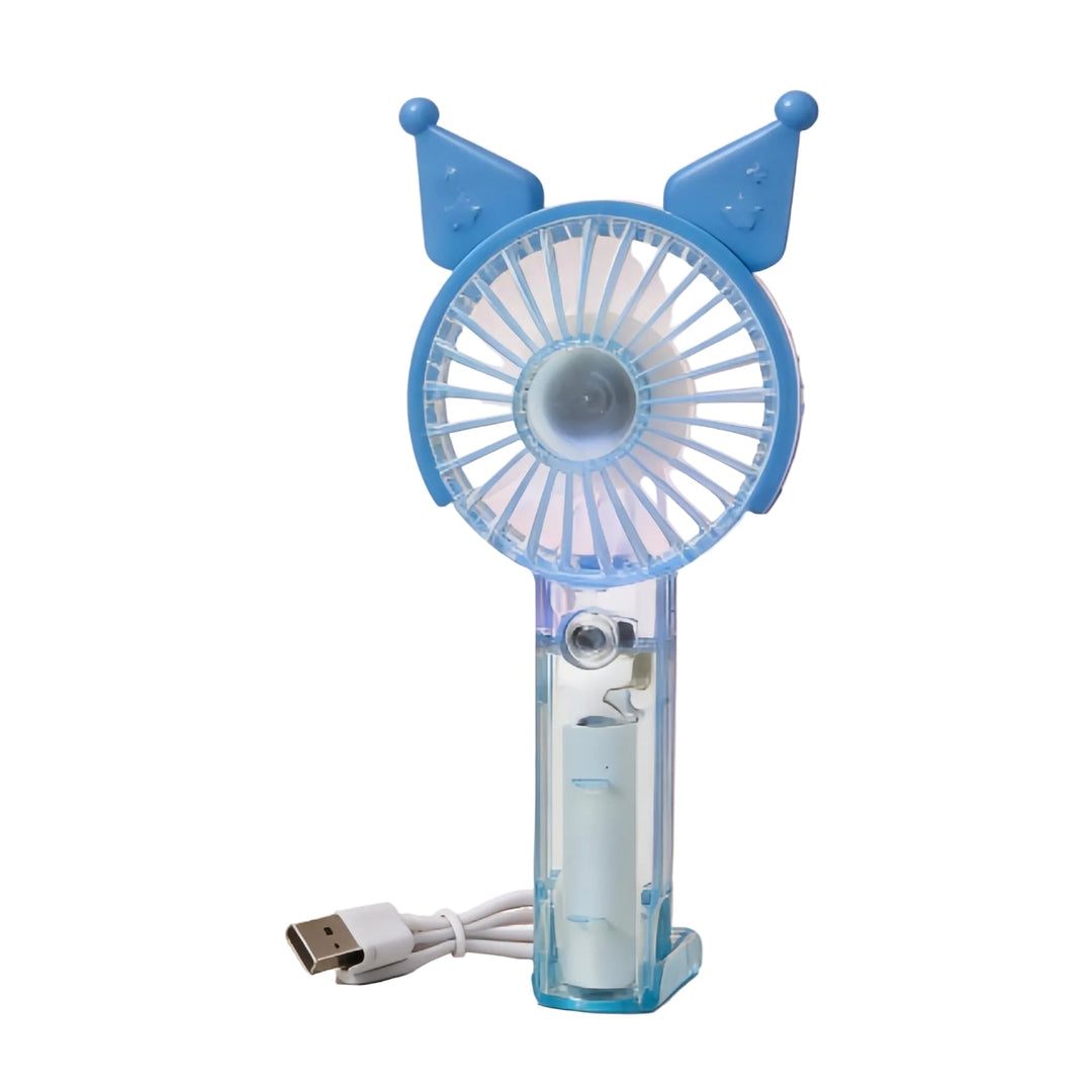 Ventilateur Portable Rechargeable avec Brumisation et Éclairage LED 0