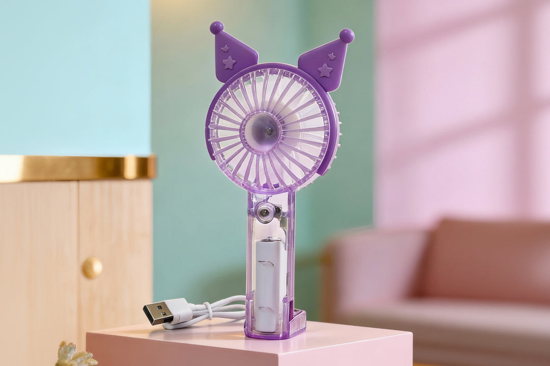Ventilateur Portable Rechargeable avec Brumisation et Éclairage LED 9