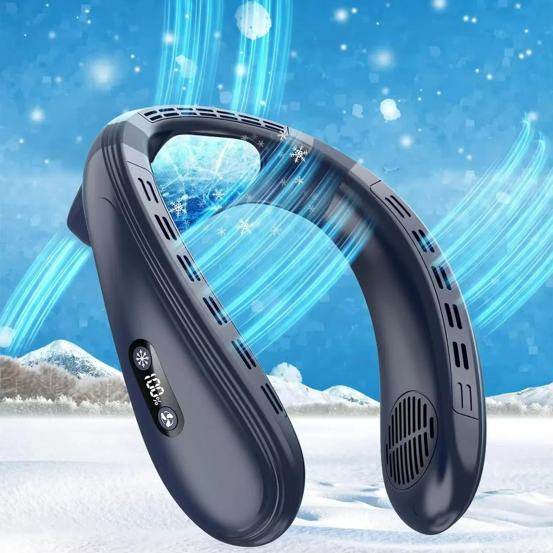 Ventilateur Portable Rechargeable pour le Cou avec Système d'Air Froid Turbo 1