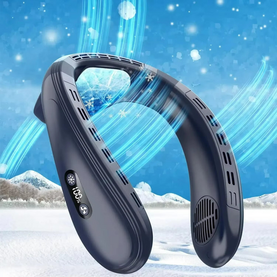 Ventilateur Portable Rechargeable pour le Cou avec Système d'Air Froid Turbo 1