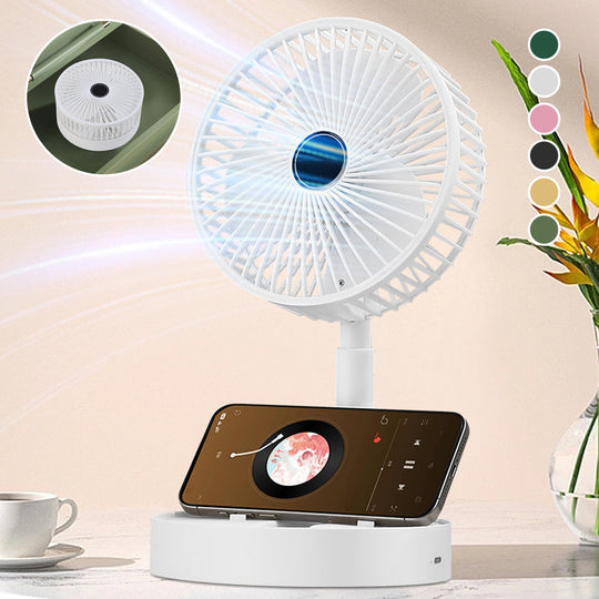 Ventilateur Portable Réglable Silencieux avec Fonction Pliable et Télescopique 1